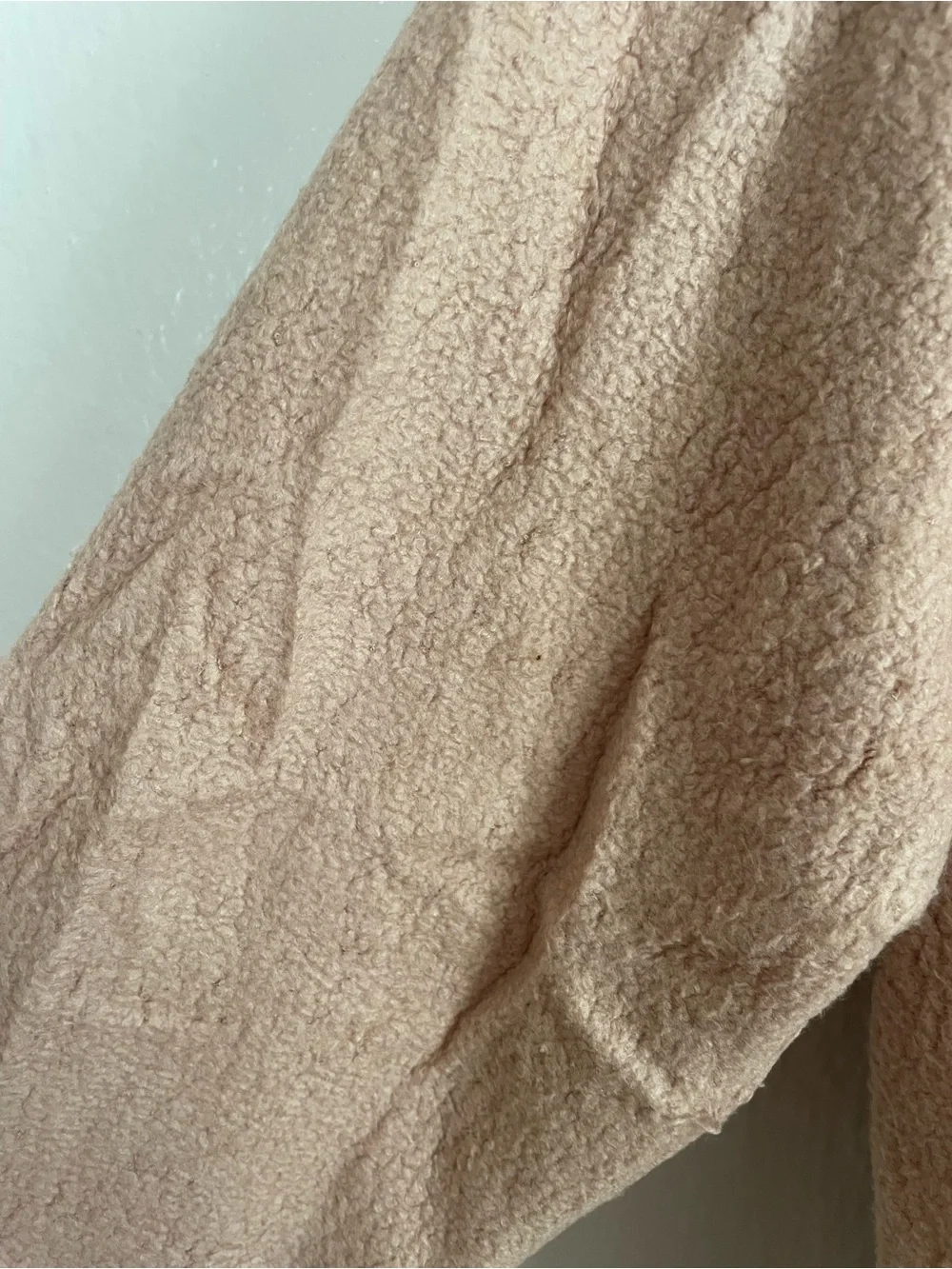 Billabong Dusty Rose Zip-Up Hooded Soft Teddy Sherpa-Like Jacket - Picture 3 of 9